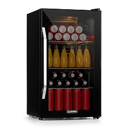 Klarstein Beersafe XXL Onyx, lednice, energetická třída C, LED, 3 kovové rošty, skleněné dveře, černá