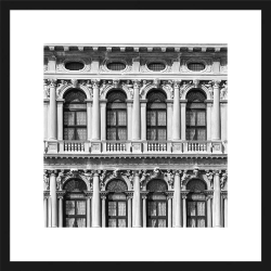 Architektura 40x40 cm, černobílý