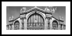 Gare du Nord 80x40 cm, černobílý