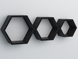 Hexagon, černé - pouze na osobní odběr