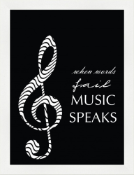 Music Speaks, 18x24 cm