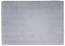 Ocean, BIO bavlna, stříbrná, vlnkovaný vzor, 50x70 cm