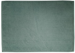 Ocean, BIO bavlna, tmavě zelená, vlnkovaný vzor, 50x70 cm