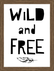Wild and free, 18x24 cm