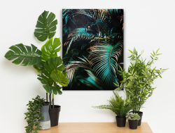 Zelené palmové listy, 60x80 cm - pouze na osobní odběr